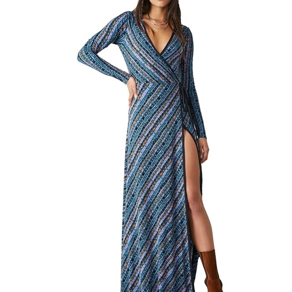 Free People Phoebe wrap maxi dress